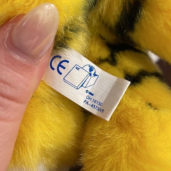 Purr-fection MJC Yellow and Black Tiger Vintage 1992 Excellent Condition 13” - Picture 7 of 8